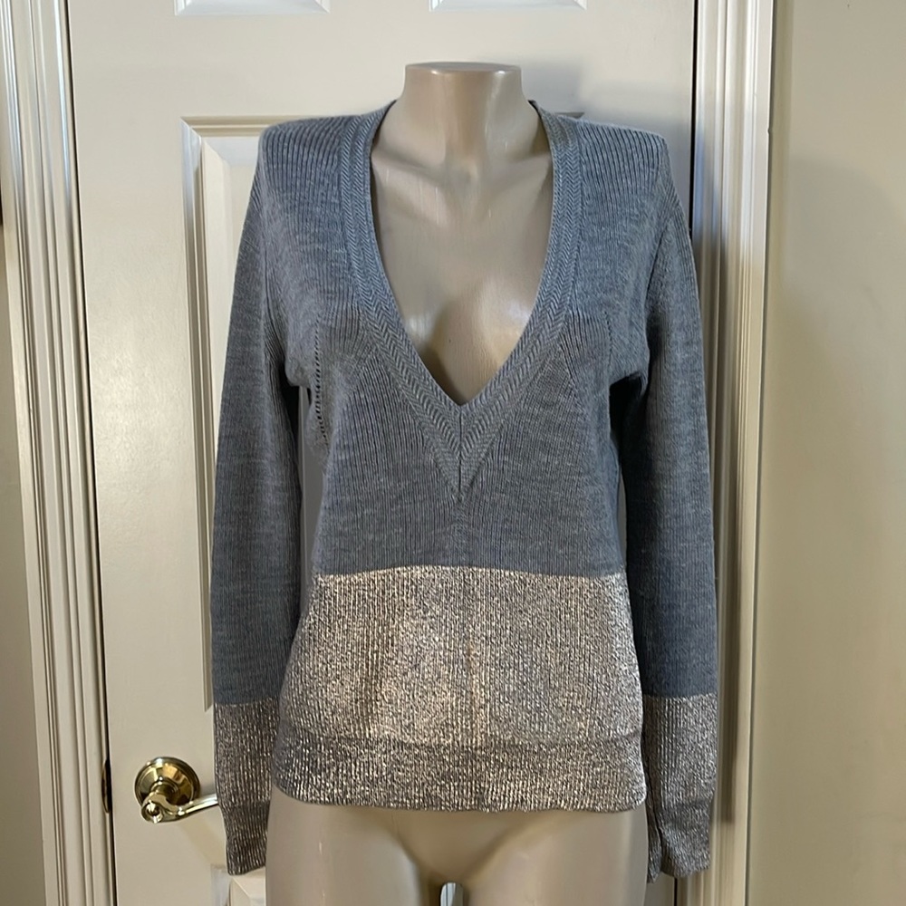 PAIGE Gray and Silver Women's Sweater